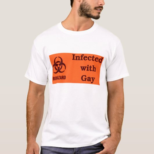 T-shirt Infecté avec l'homosexuel (Devant)