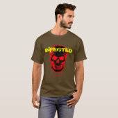 T-shirt infecté de zombi (Devant entier)