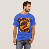 T-shirt Inferno Guardian : Design de tatouage de dragon ma (Devant entier)
