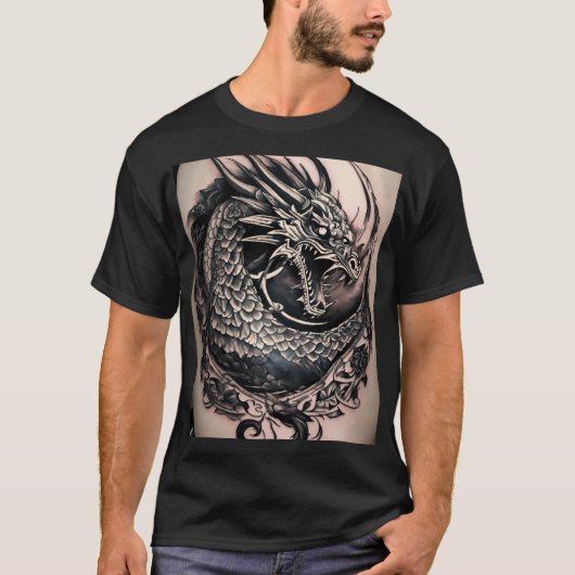 T-shirt Inferno guardian : design majestueux tatouage desi (Devant)