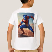 T-shirt Inferno Guardian : Fierce Eyes Superhero Imprimer (Dos)