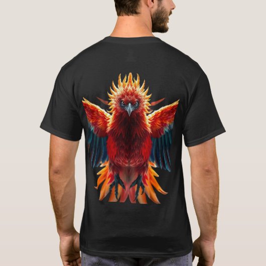 T-shirt 🔥 Inferno Phoenix Warrior - Epic Flame (Dos)