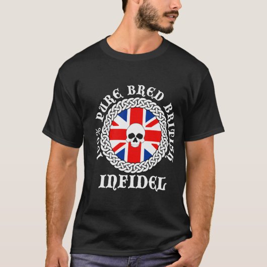 T-shirt Infidèle britannique multiplié pur de 100% (Devant)