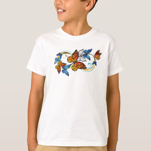 T-shirt Infinité de papillons monarques (Devant)