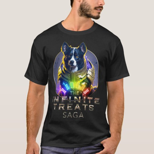 T-shirt Infinite Treats Saga Sweet Border Collie is always (Devant)