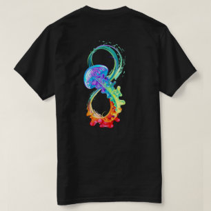 T-shirt Infinity avec Rainbow Jellyfish