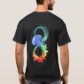 T-shirt Infinity avec Rainbow Jellyfish (Dos)