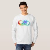 T-shirt Infinity avec Rainbow Jellyfish (Devant entier)