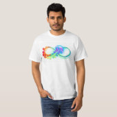 T-shirt Infinity avec Rainbow Jellyfish (Devant entier)