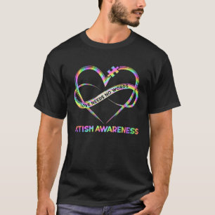 T-shirt Infinity Heart Love Sensibilisation sur l'autisme