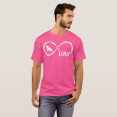 T-shirt Infinity Love Horse mignonne Equestre Femmes Fille (Devant entier)