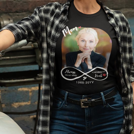 T-shirt Infinity Toujours Dans Mon Esprit Photo Mémorial M