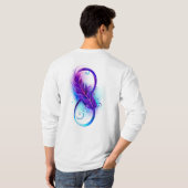 T-shirt Infinity with purple feather (Dos entier)