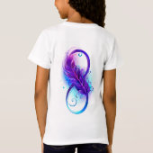 T-Shirt Infinity with purple feather (Dos)