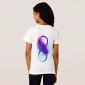 T-Shirt Infinity with purple feather (Dos entier)