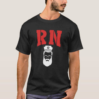 T-shirt Infirmier à barbe masculine Infirmier diplômé homm