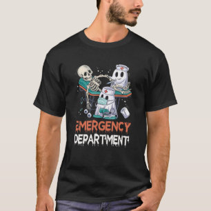 T-shirt infirmier de l'urgence halloween de l'équipage du