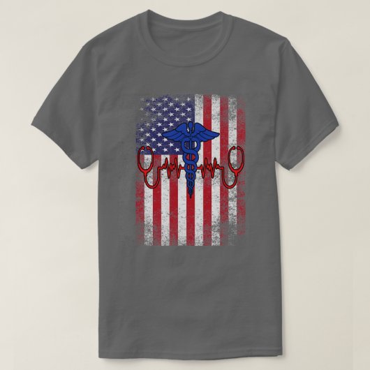 T-shirt infirmière 4 juillet (Design devant)