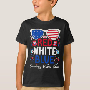 T-shirt Infirmière 4 juillet Rouge Blanc Bleu Infirmière e