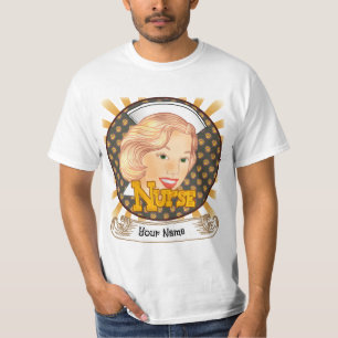 T-shirt Infirmière à cheveux blonde
