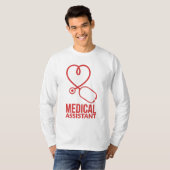 T-shirt Infirmière adjointe Médicale RN Stethoscope (Devant entier)