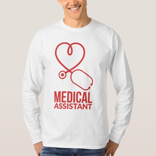 T-shirt Infirmière adjointe Médicale RN Stethoscope (Devant)