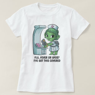 T-shirt Infirmière Alien