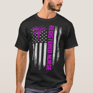 T-shirt Infirmière américaine inscrite vintage Usa Rn Infi