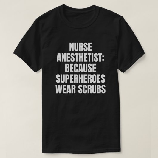 T-shirt Infirmière anesthésiste (Design devant)