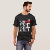 T-shirt Infirmière Appréciation Équipe Nuit Shift Nu (Devant entier)