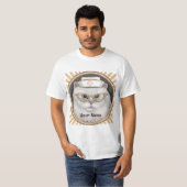 T-shirt Infirmière au chat persan (Devant entier)