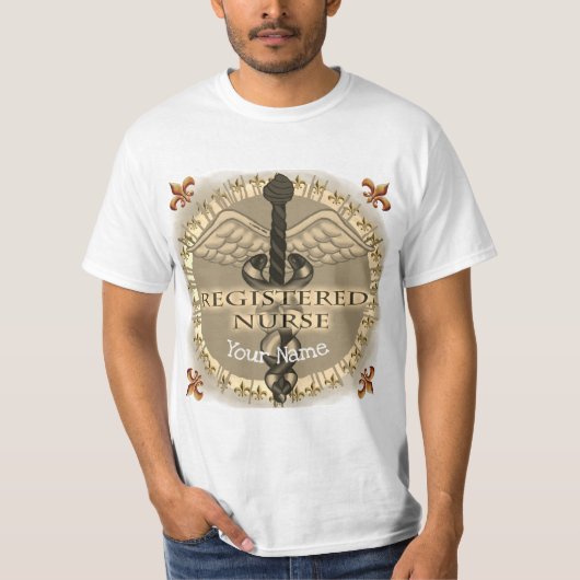 T-shirt Infirmière autorisée Caduceus (Devant)
