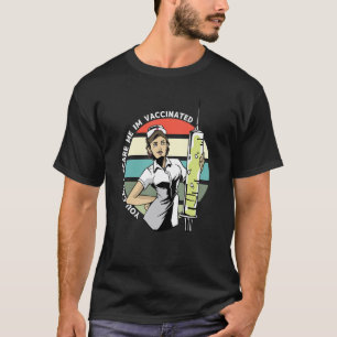 T-shirt Infirmière avec seringue tu ne peux pas me faire p