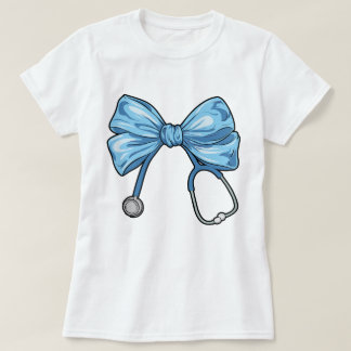 T-shirt infirmière bleue coquette