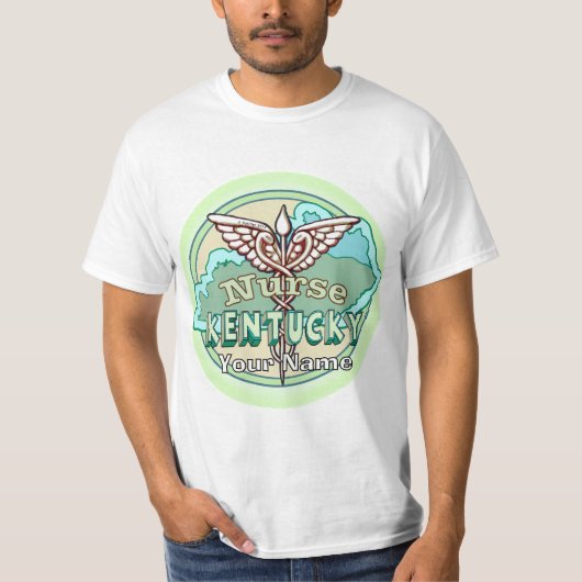 T-shirt Infirmière Caducée Kentucky (Devant)