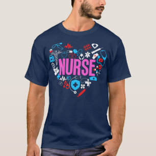 T-shirt Infirmière cardiaque Mot Cloud 3