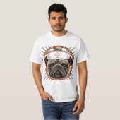T-shirt infirmière carlin (Devant entier)