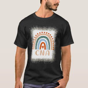 T-shirt Infirmière certifiée CNA Rainbow Leopard Bl