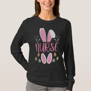 T-shirt Infirmière Chasse aux Oeufs de Pâques Rabbit Rn Jo