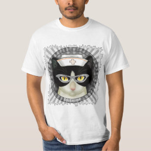 T-Shirt Infirmière Chat Smoking