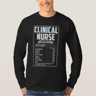 T-shirt Infirmière clinique - valeur nutritive