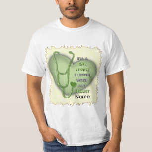 T-shirt Infirmière CNA à cœur vert