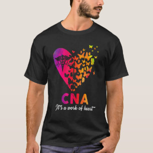 T-shirt Infirmière Cna C'est Un Travail De Coeur Rn Emt Ur