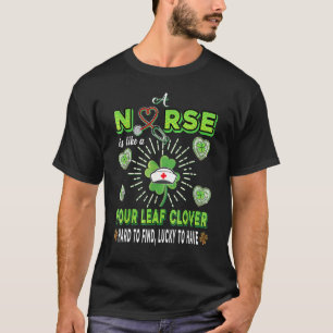 T-shirt Infirmière Comme Un Clover À Quatre Feuilles Diffi