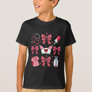 T-shirt Infirmière Coquette Saint-Valentin Rose Arc Cupido
