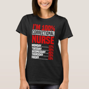 T-shirt Infirmière correctionnelle 100 RN Nurs criminalist