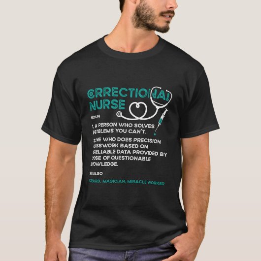 T-shirt Infirmière correctionnelle Une Personne Infirmière (Devant)