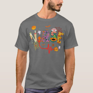 T-shirt Infirmière Costume Halloween Stethoscope Pump puls