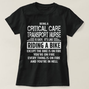 T-shirt Infirmière critique de transport de soin