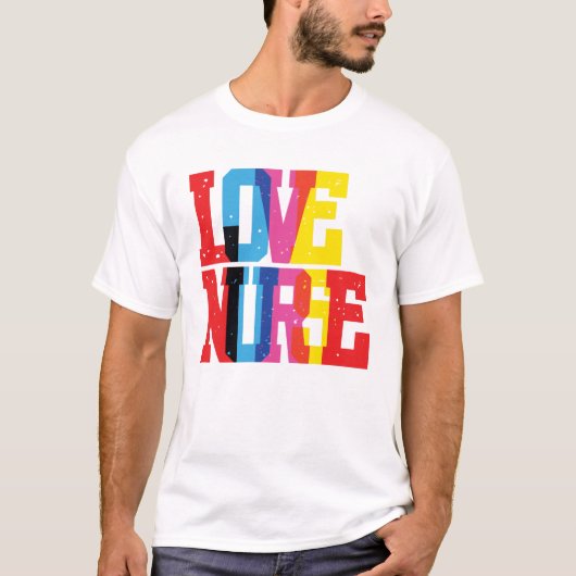 T-shirt Infirmière d'amour (Devant)